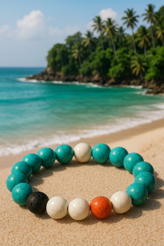 Dabīgo pērļu rokassprādze "Bali talismans"